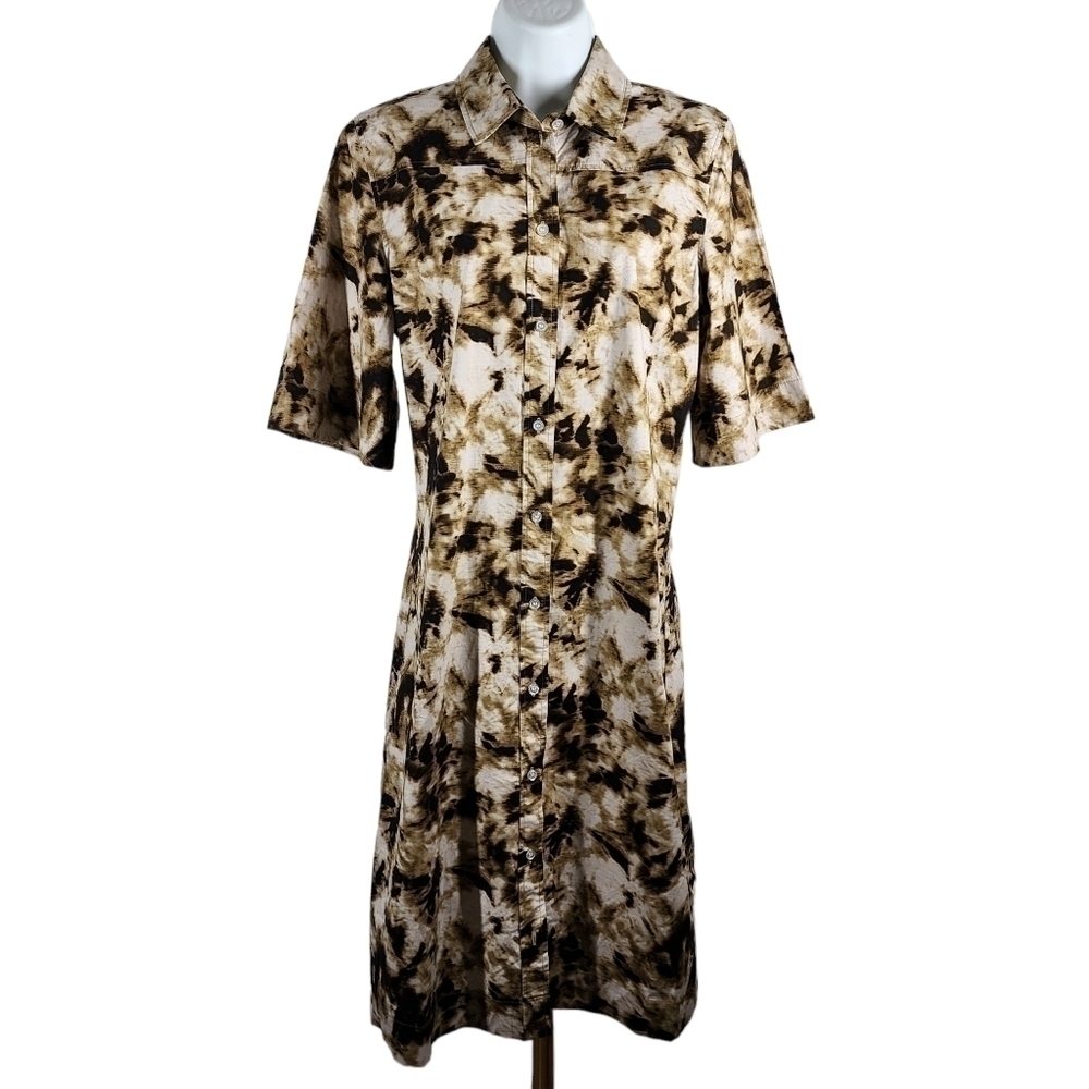 SAMSOE SAMSOE DEMI DRESS IN CAMO CLAY
